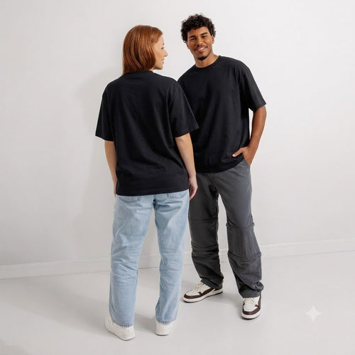 Classic Heavyweight Black Crewneck T-Shirt