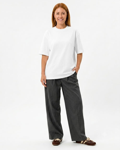 Classic Heavyweight White Crewneck T-Shirt