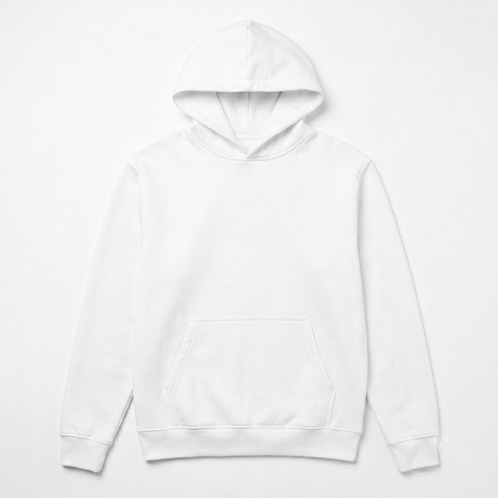 Gauge White Oversized Hoodie