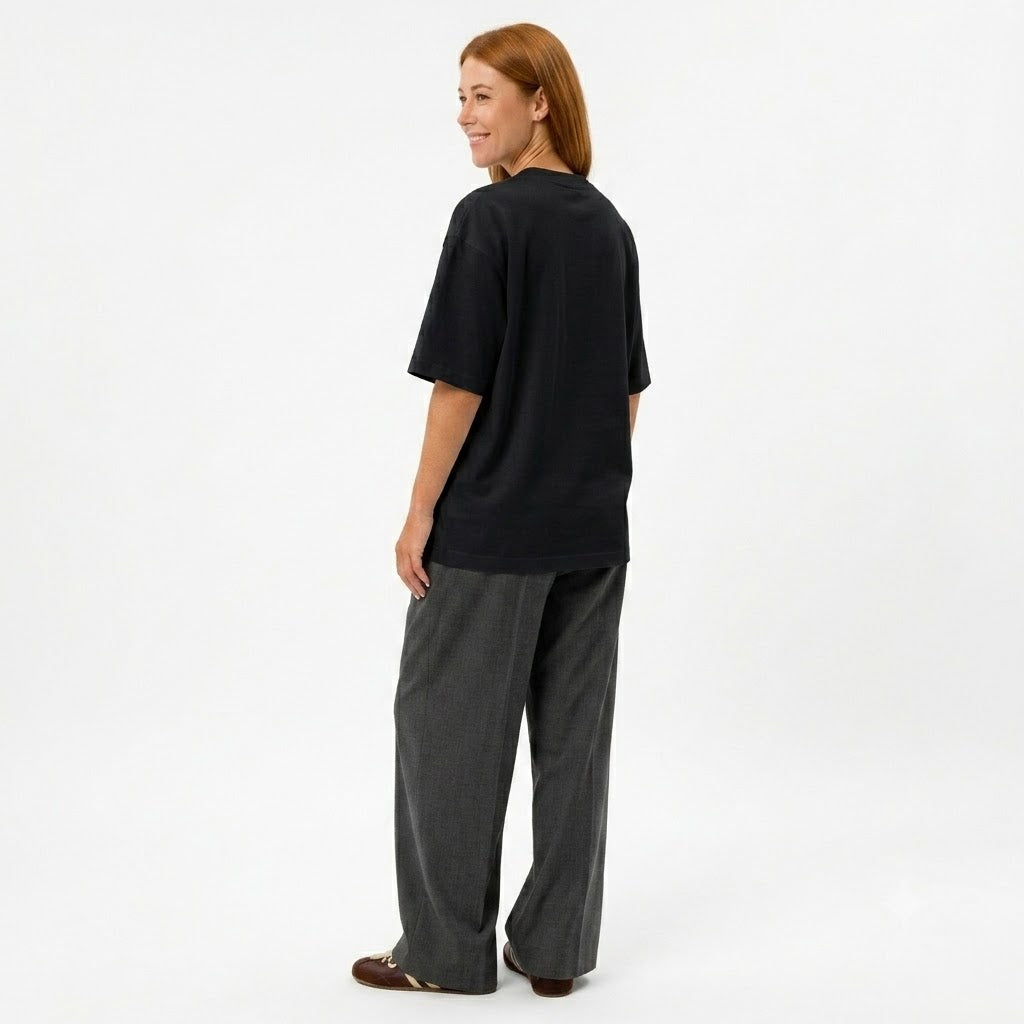 Classic Heavyweight Black Crewneck T-Shirt