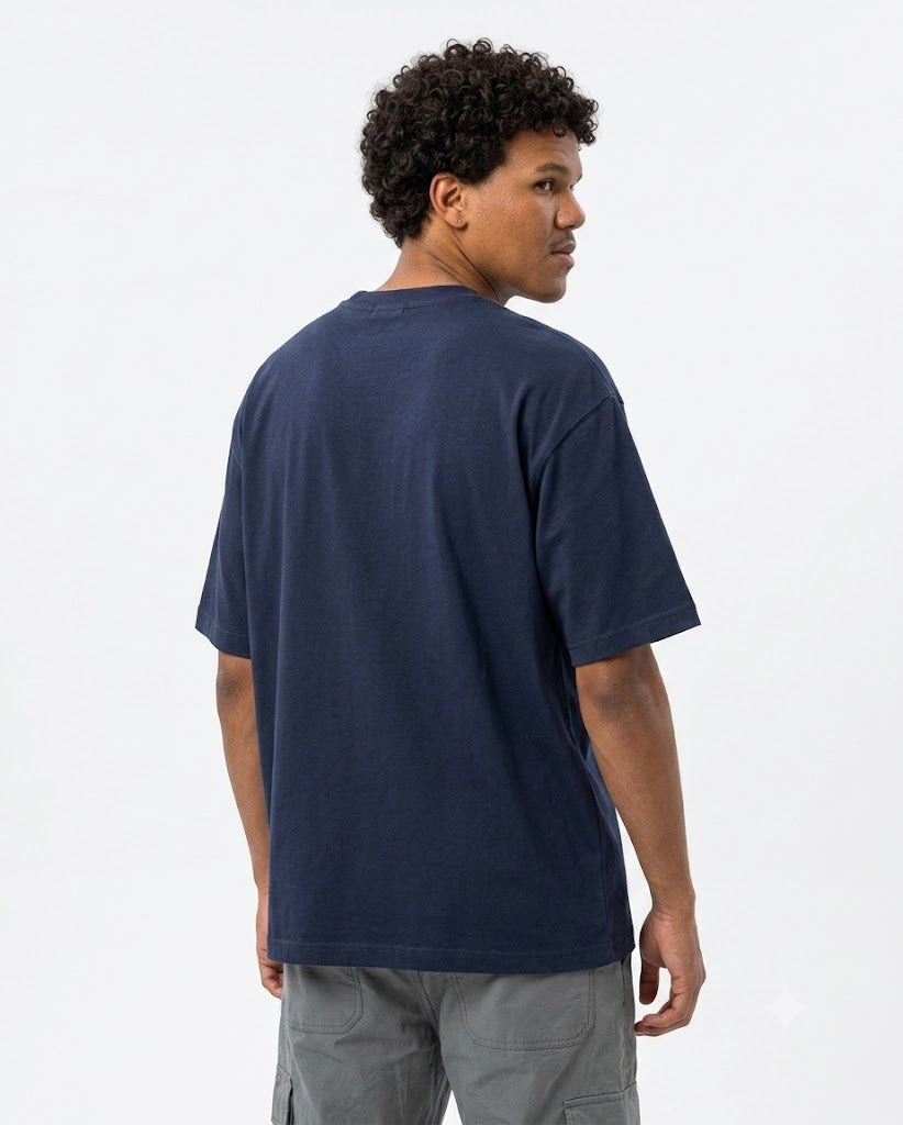 Heavyweight Pearl Blue Oversized Crewneck T-Shirt
