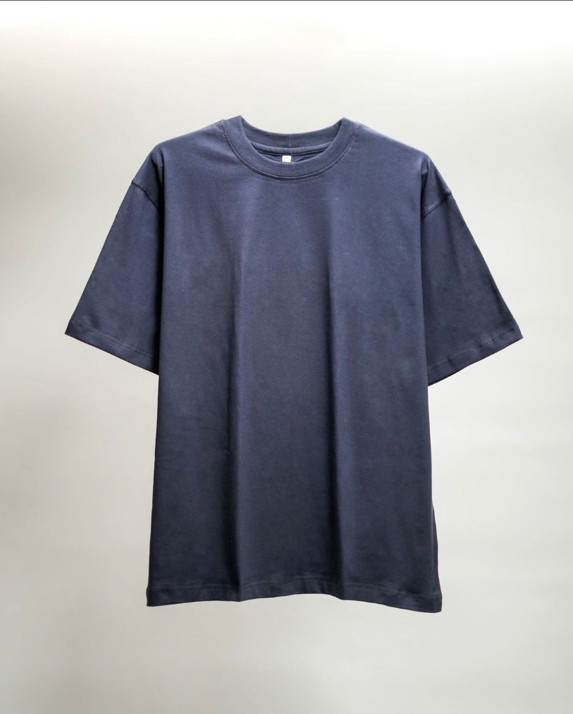Heavyweight Pearl Blue Oversized Crewneck T-Shirt