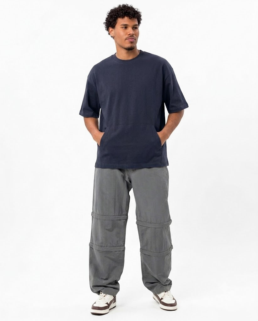Heavyweight Pearl Blue Oversized Crewneck T-Shirt