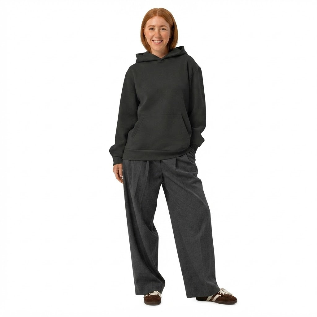 Gauge Black Oversized Hoodie