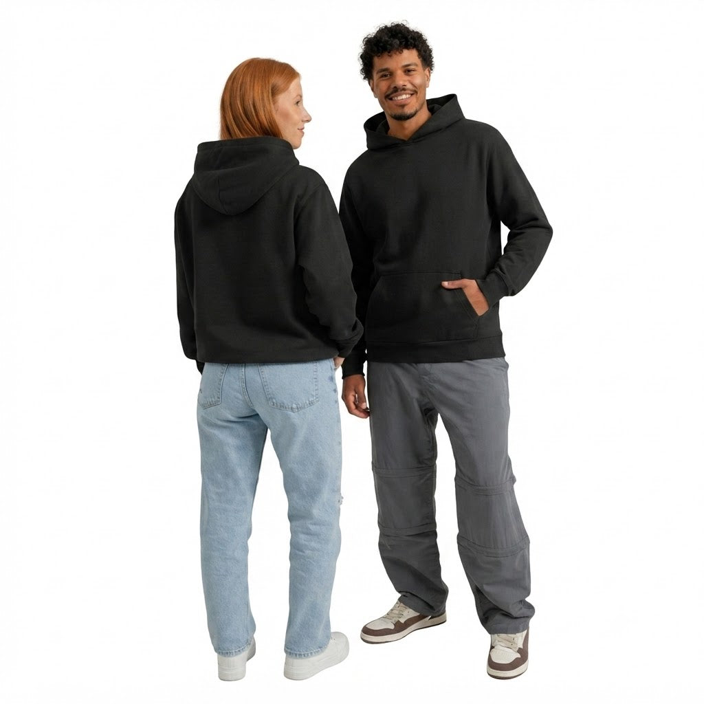 Gauge Black Oversized Hoodie